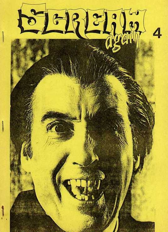 SCREAM AGAIN magazine cover Issue 4  1992