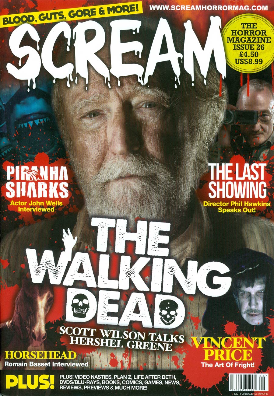 SCREAM magazine side cover Issue 26 September/October 2014