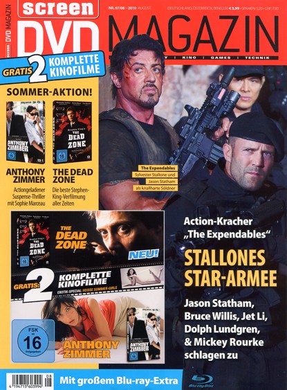 SCREEN BLURAY DVD magazine cover July/August 2010