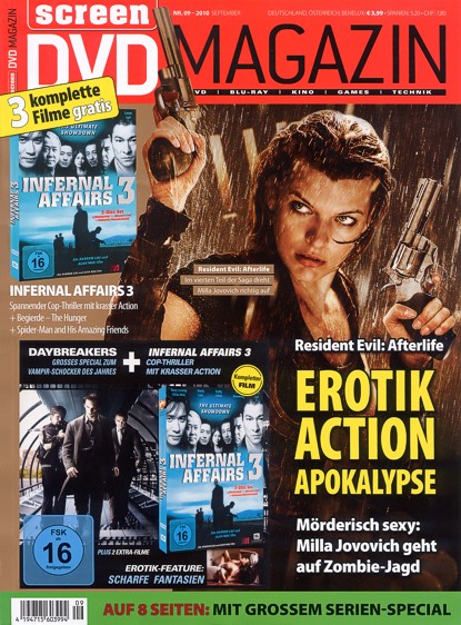 SCREEN BLURAY DVD magazine cover September 2010