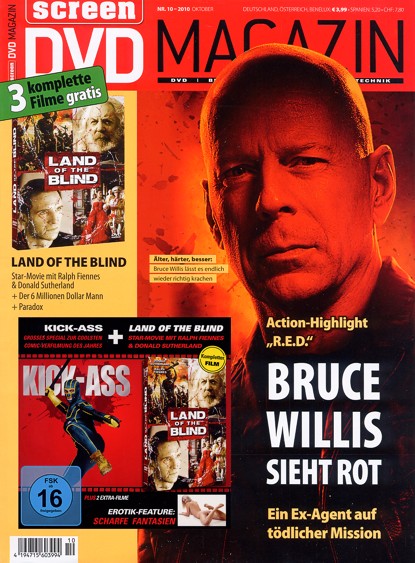 SCREEN BLURAY DVD magazine side cover October 2010