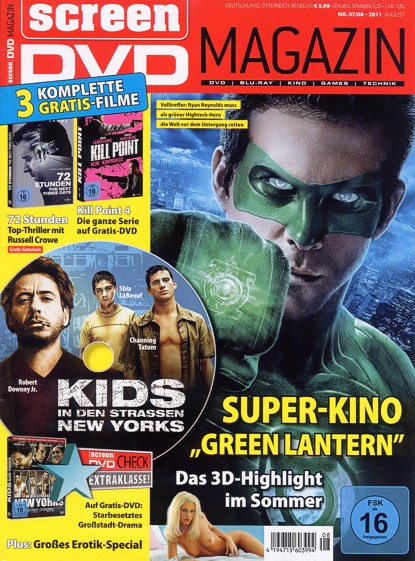 SCREEN BLURAY DVD magazine cover July/August 2011