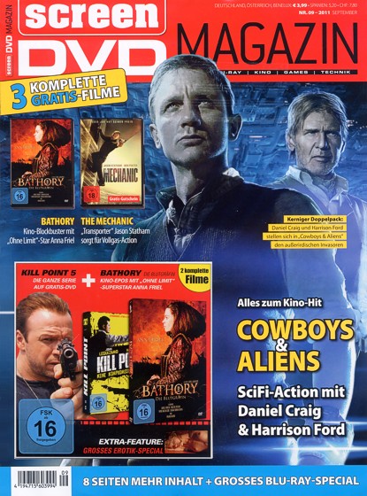 SCREEN BLURAY DVD magazine cover September 2011