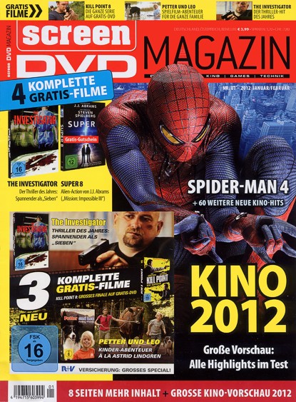 SCREEN BLURAY DVD magazine cover January 2012