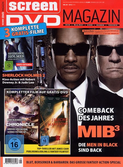 SCREEN BLURAY DVD magazine side cover May 2012