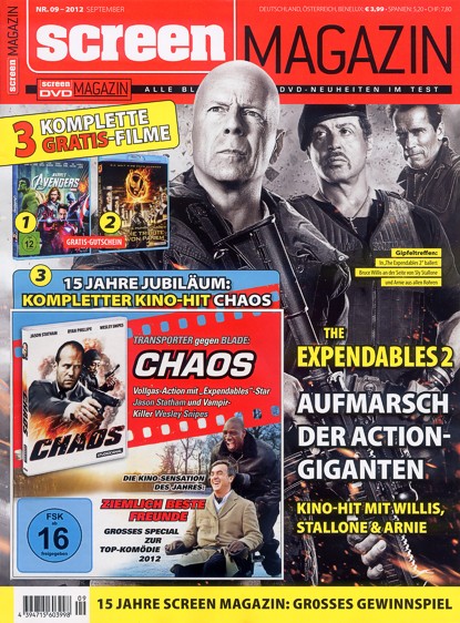 SCREEN BLURAY DVD magazine cover September 2012