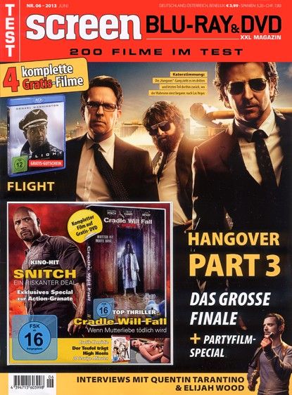 SCREEN BLURAY DVD magazine cover June 2013