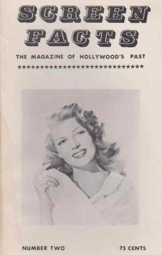 SCREEN FACTS magazine cover Issue 2  Vol 1 # 2  1963