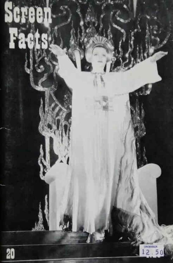 SCREEN FACTS magazine cover Issue 20  Vol 4 # 2  1969