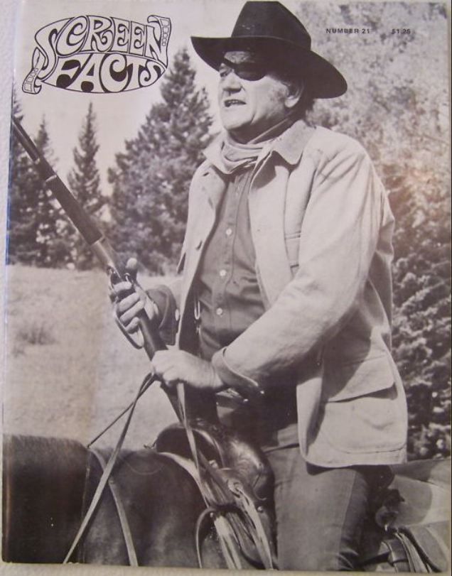 SCREEN FACTS magazine side cover Issue 21  Vol 4 # 3  1969