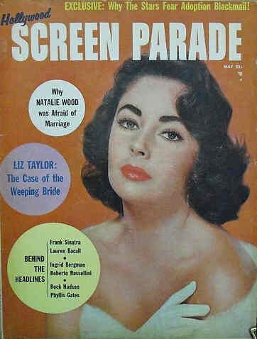 HOLLYWOOD SCREEN PARADE magazine cover May 1958