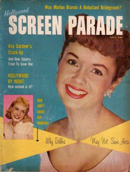 HOLLYWOOD SCREEN PARADE magazine cover July 1958