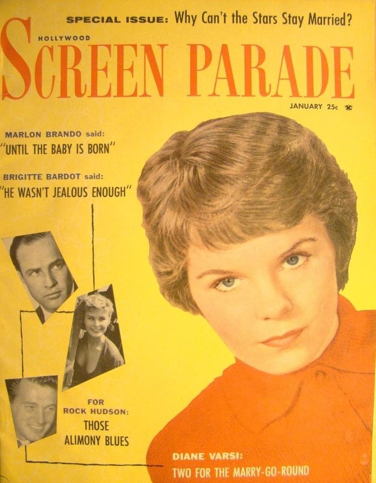 HOLLYWOOD SCREEN PARADE magazine cover January 1959