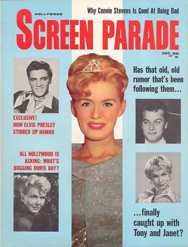 HOLLYWOOD SCREEN PARADE magazine side cover December 1961