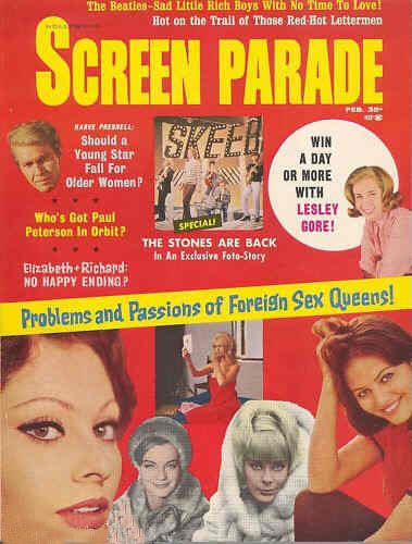 HOLLYWOOD SCREEN PARADE magazine cover February 1965