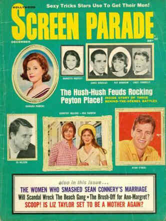 HOLLYWOOD SCREEN PARADE magazine side cover December 1965