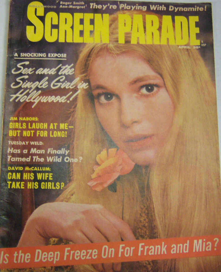 HOLLYWOOD SCREEN PARADE magazine cover April 1966