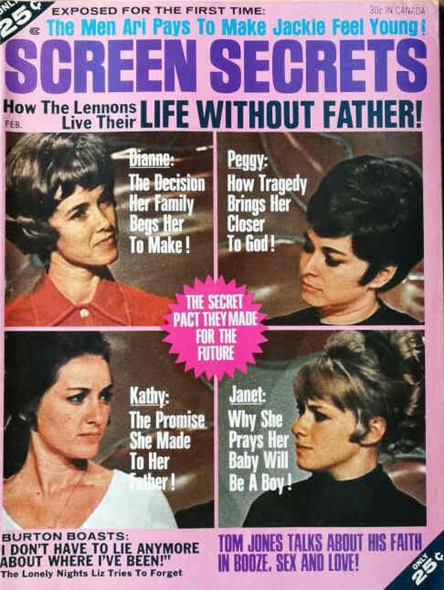 SCREEN SECRETS (70s) magazine cover February 1970