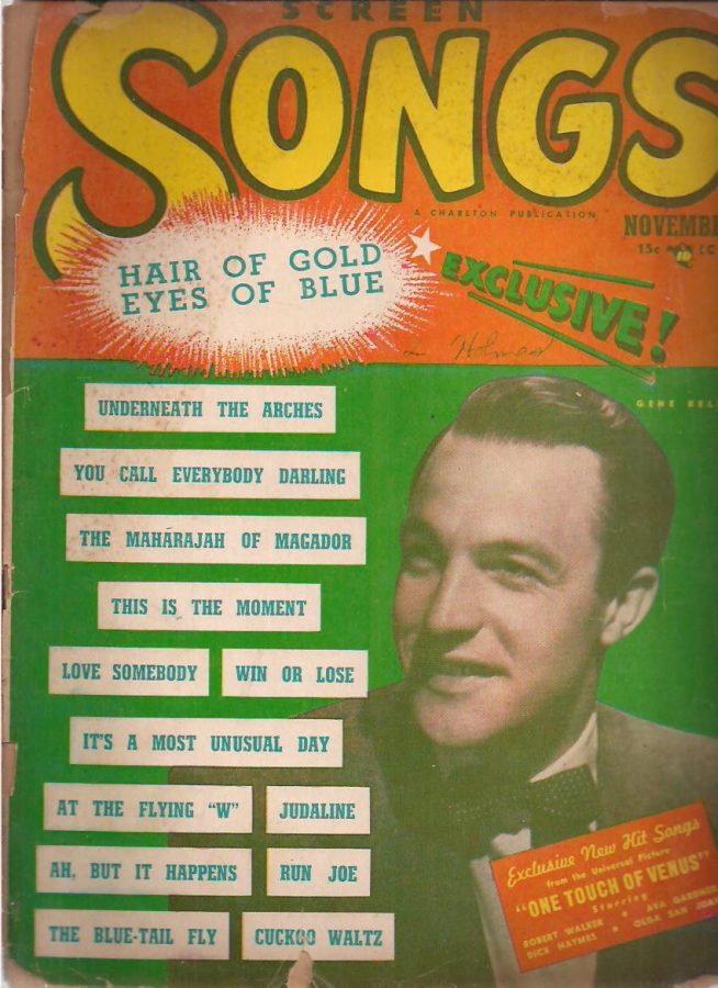 SCREEN SONGS magazine side cover  Vol 3 # 11 November 1948