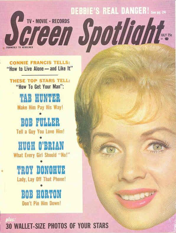 SCREEN SPOTLIGHT magazine cover  Vol 1 # 2 July 1960