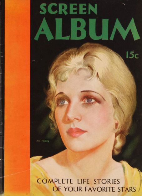SCREEN ALBUM magazine side cover Issue 1 March 1931