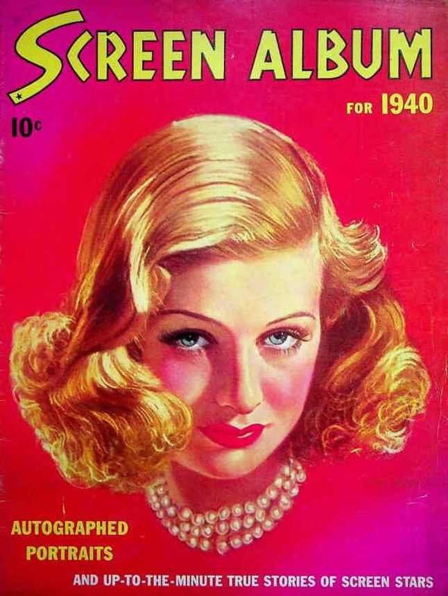 SCREEN ALBUM magazine side cover Winter 1940