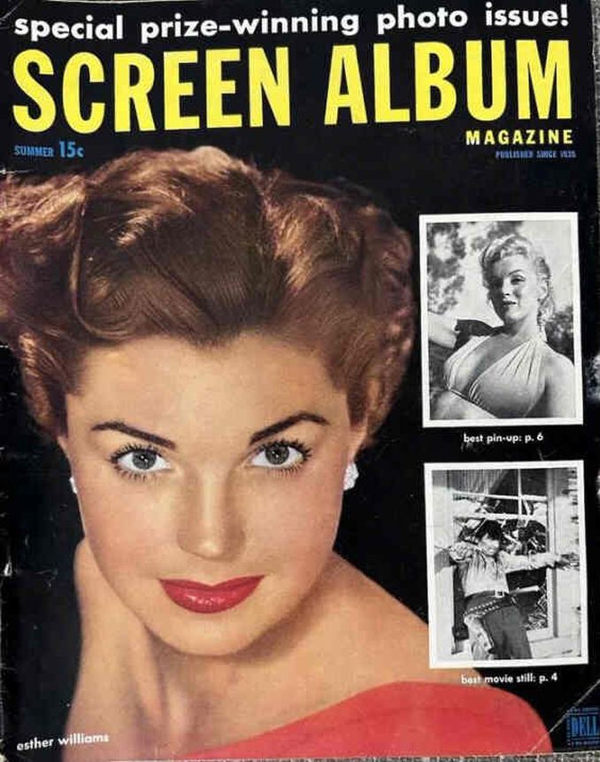 SCREEN ALBUM magazine side cover Issue 59 Summer 1952