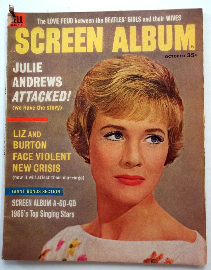 SCREEN ALBUM magazine side cover Issue 112 October/November/December 1965