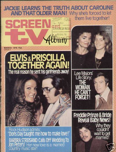 SCREEN ALBUM magazine side cover March/April 1976