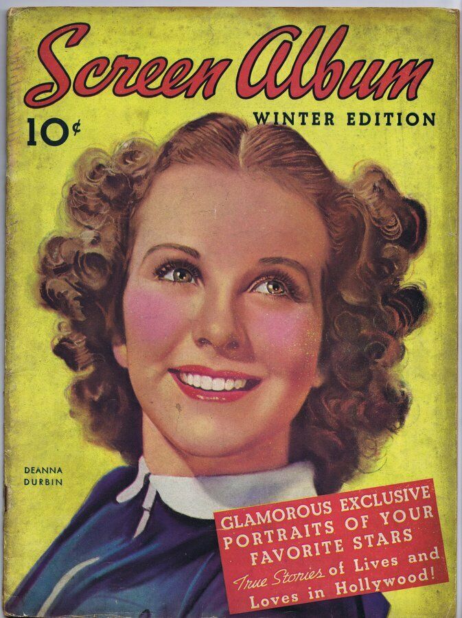 SCREEN ALBUM magazine side cover Winter 1938