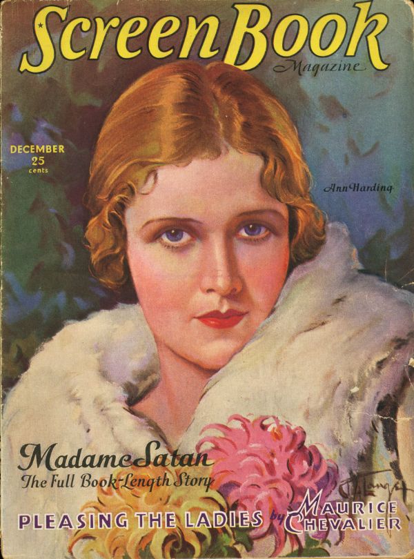 SCREEN BOOK magazine cover December 1930