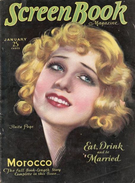 SCREEN BOOK magazine cover January 1931