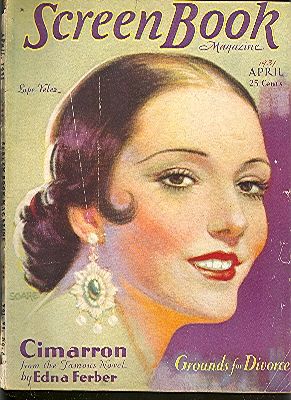 SCREEN BOOK magazine cover April 1931