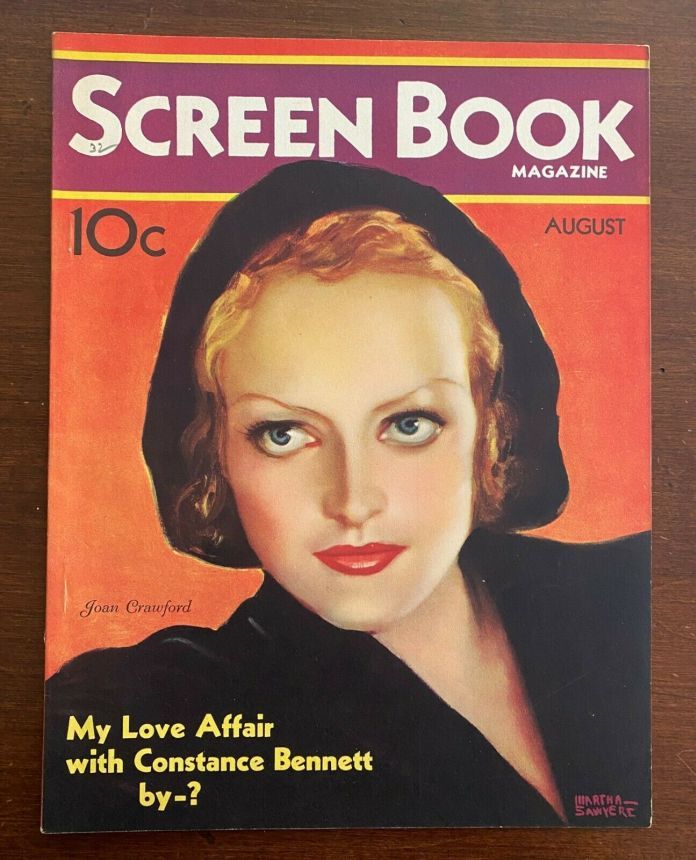 SCREEN BOOK magazine cover August 1932