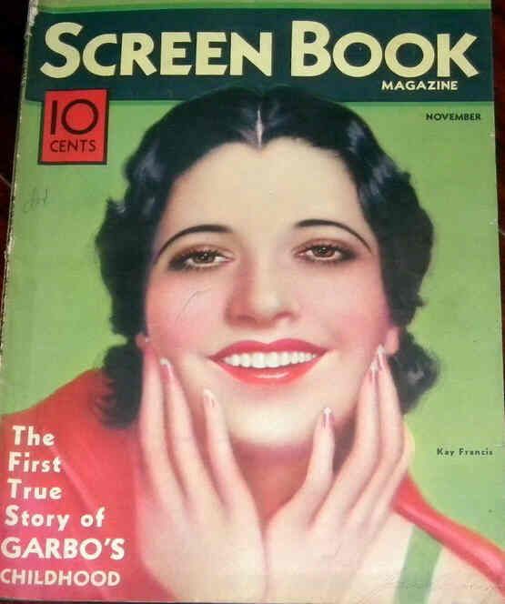 SCREEN BOOK magazine cover November 1932