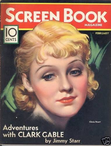SCREEN BOOK magazine side cover February 1933