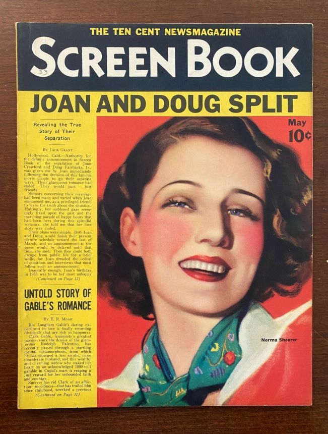 SCREEN BOOK magazine cover May 1933