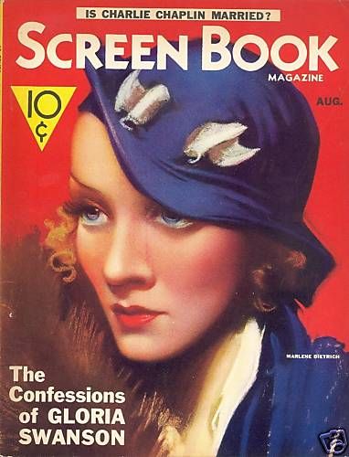 SCREEN BOOK magazine cover August 1933