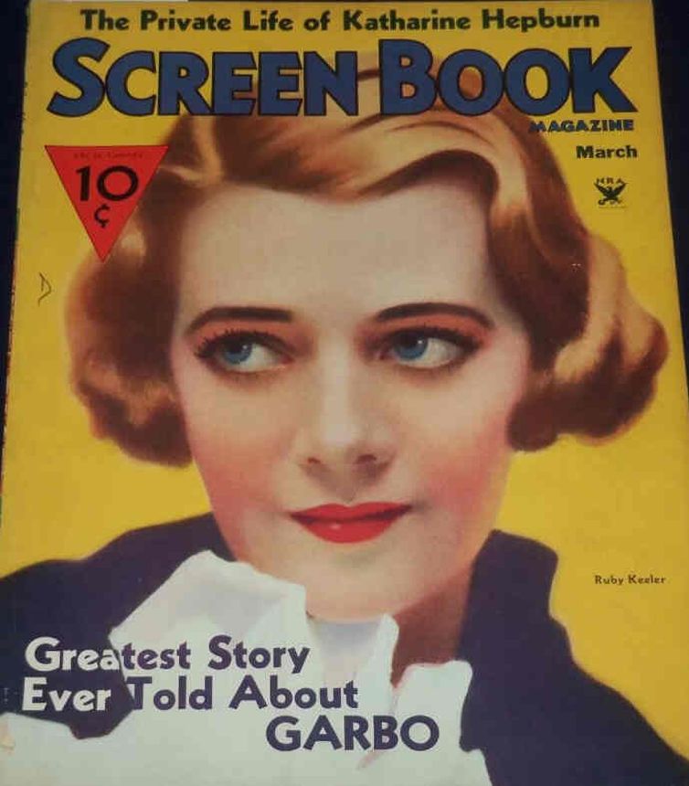 SCREEN BOOK magazine cover March 1934