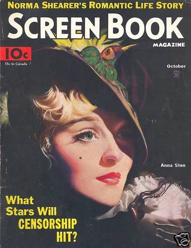 SCREEN BOOK magazine cover October 1934