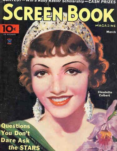 SCREEN BOOK magazine cover March 1935