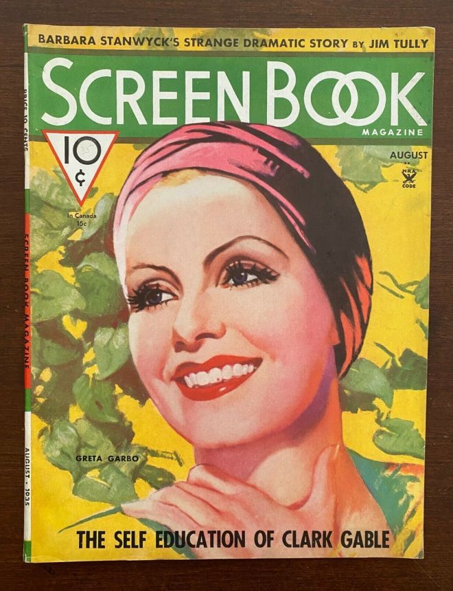 SCREEN BOOK magazine cover August 1935