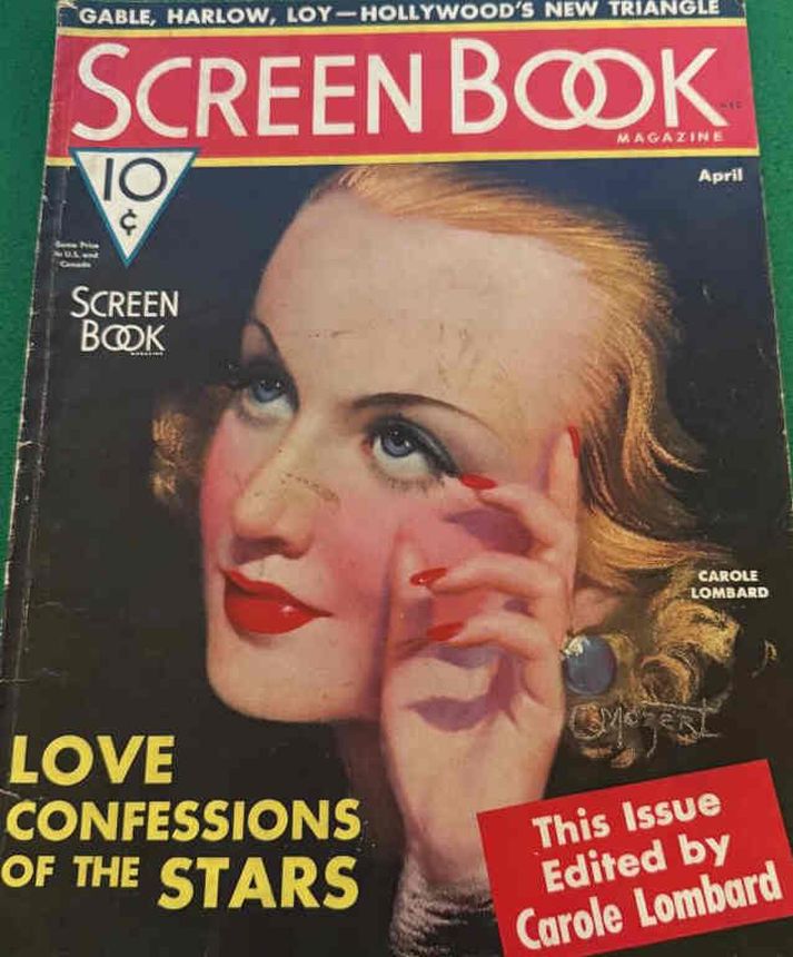 SCREEN BOOK magazine cover April 1936