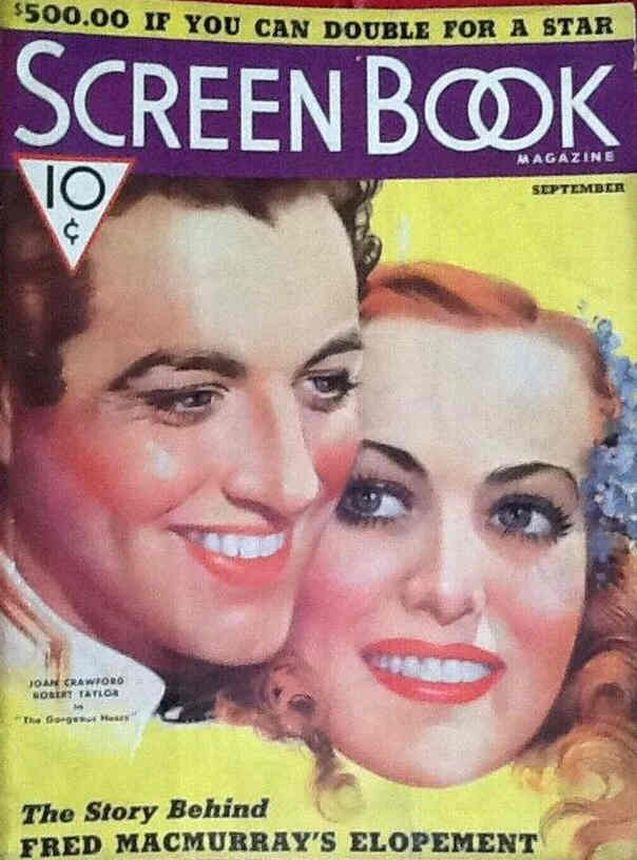 SCREEN BOOK magazine cover September 1936
