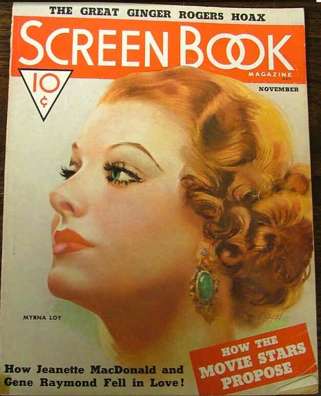 SCREEN BOOK magazine cover November 1936