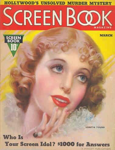 SCREEN BOOK magazine cover March 1937