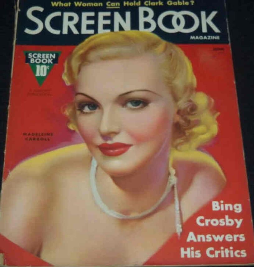 SCREEN BOOK magazine cover June 1937