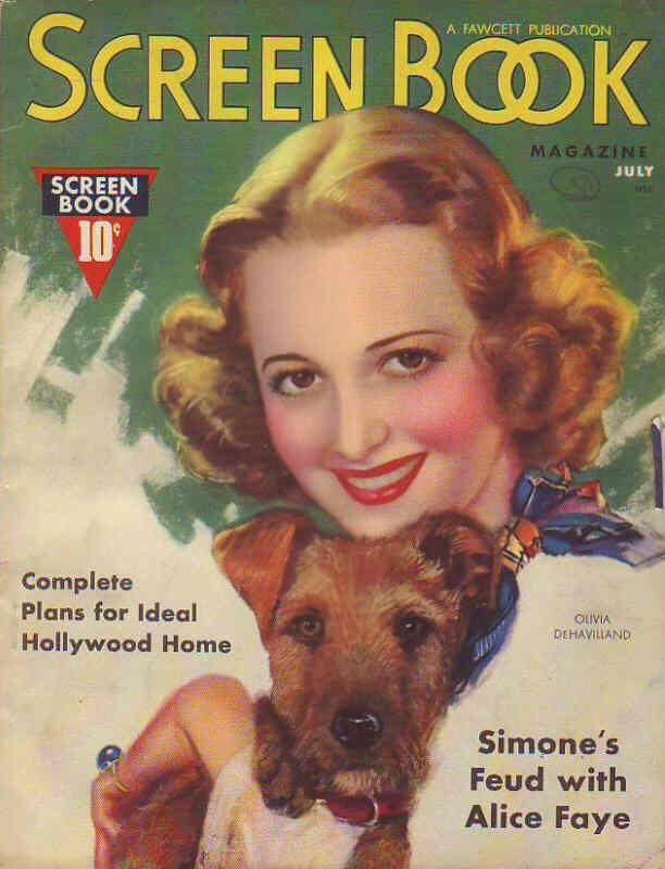SCREEN BOOK magazine cover July 1937