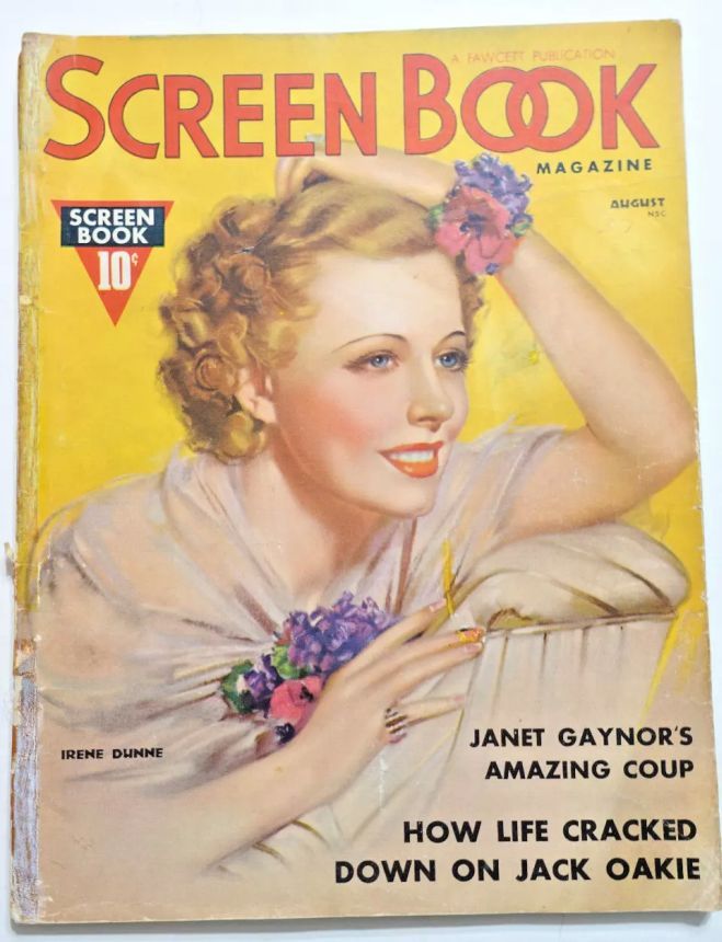 SCREEN BOOK magazine cover August 1937