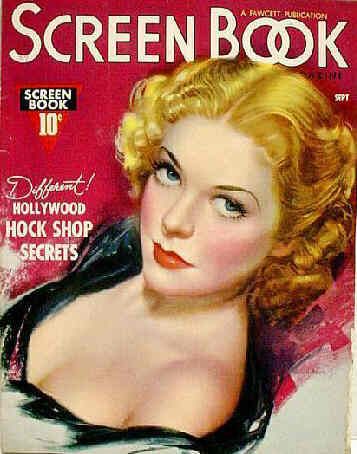 SCREEN BOOK magazine cover September 1937